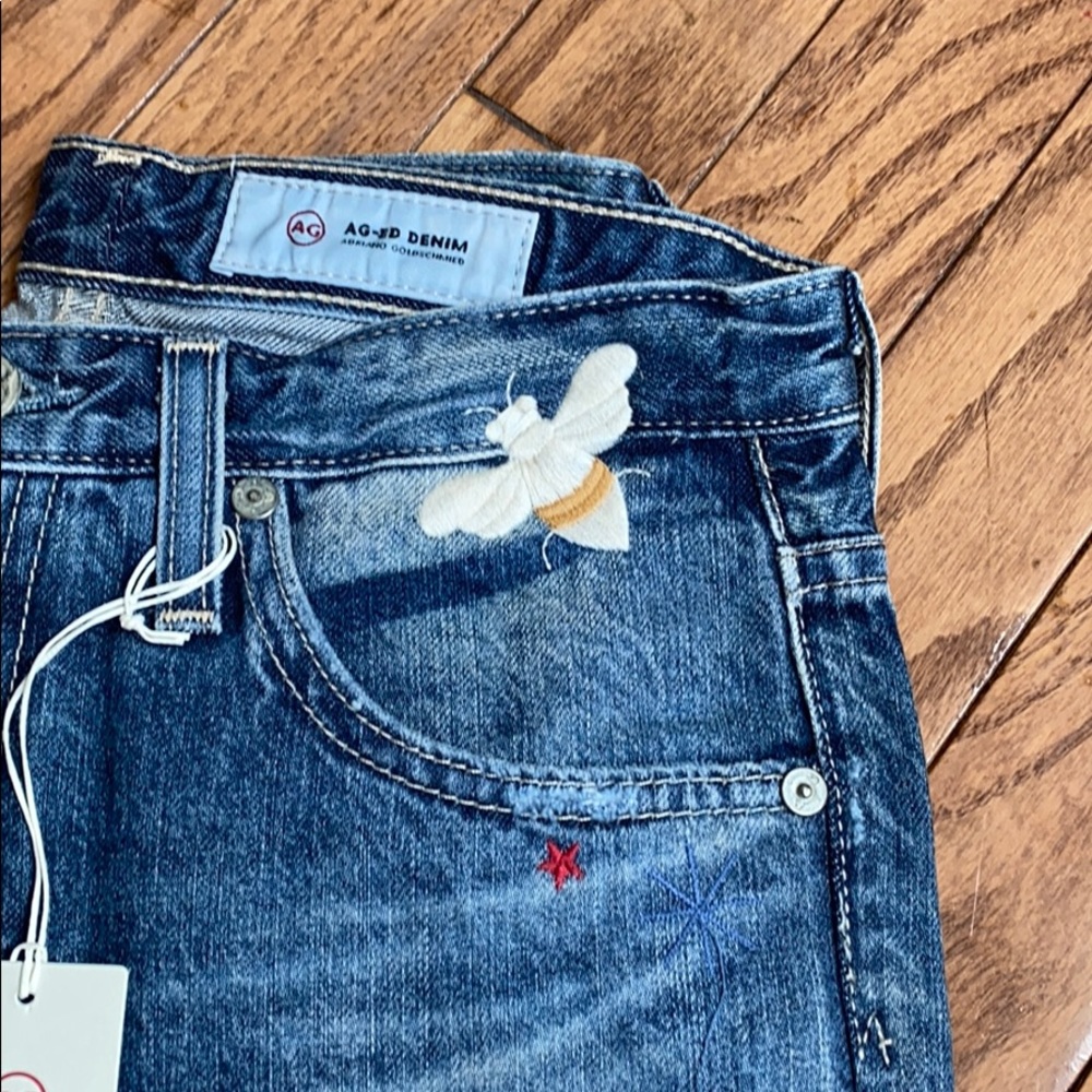 NEW • AG Jeans • Phoebe Woven Denim Jeans 26 - Picture 7 of 8